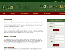Tablet Screenshot of lrihistory.com